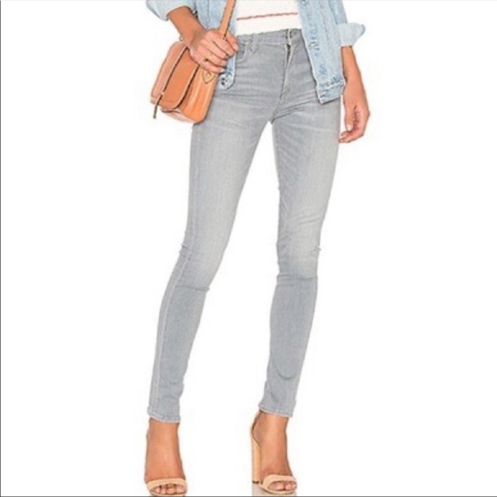 Agolde Sophie High Rise Skinny‎ gray denim jeans
